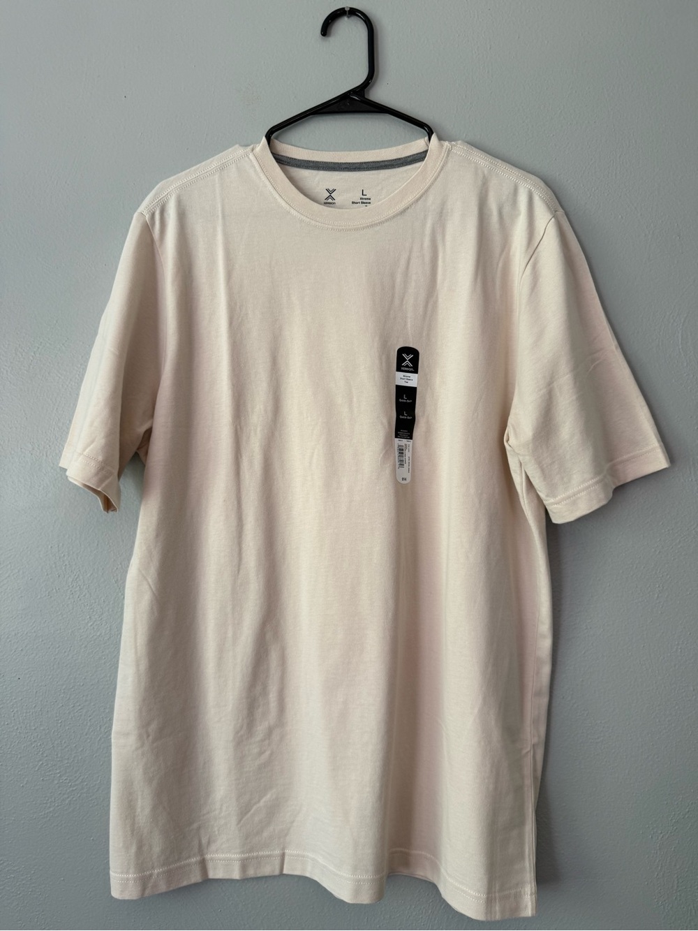 Xersion Short Sleeve Crew T-Shirt in Cream